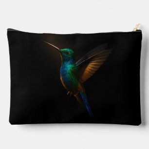 Schwarze 4 Luxe Print Cut Sew Bag, Kolibri fliegen Zubehörtasche