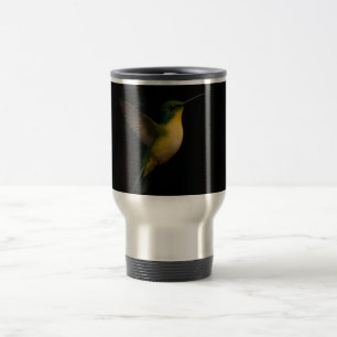 Schwarze 4 Luxe-Reisetasse mit fliegendem Vogel Reisebecher