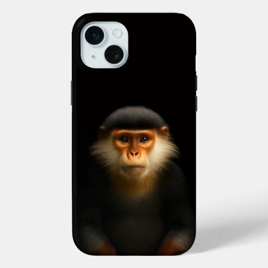 Schwarze 4 Luxe, Rote Douc Langur Case-Mate iPhone Hülle (Rückseite)
