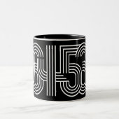 Schwarze 6453-Tasse Zweifarbige Tasse (Mittel)