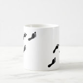 schwarze Abdrücke Kaffeetasse (Mittel)