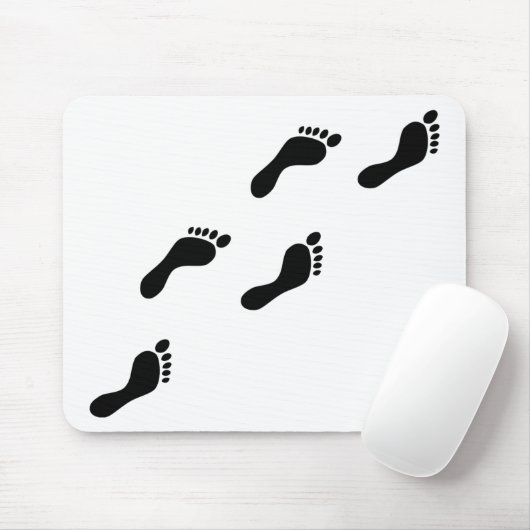 schwarze Abdrücke Mousepad (Mit Mouse)