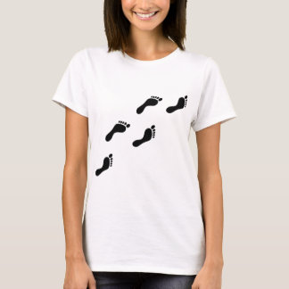 schwarze Abdrücke T-Shirt