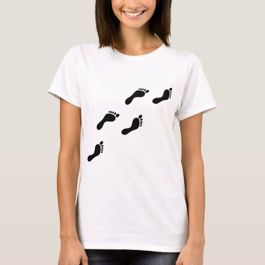 schwarze Abdrücke T-Shirt (Vorderseite)