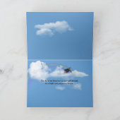 Schwarze Abschlüsse kappen am Himmel mit Regenboge Karte (Innenseite)