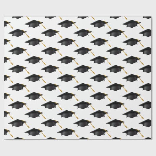 Schwarze Abschlüsse Kappen für Weißwaschpapier Geschenkpapier (Flach)