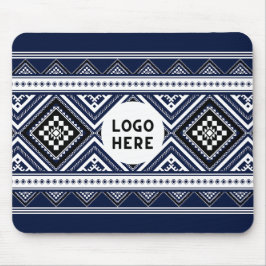Schwarze Abstrakte ethnisch geometrische Muster mi Mousepad