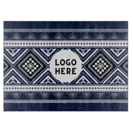 Schwarze Abstrakte ethnisch geometrische Muster mi Schneidebrett