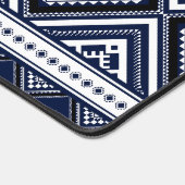 Schwarze Abstrakte ethnisch geometrische Muster mi Schreibtischunterlage (Ecke)