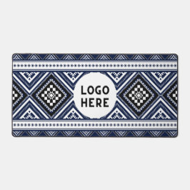 Schwarze Abstrakte ethnisch geometrische Muster mi Schreibtischunterlage