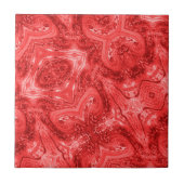 Schwarze abstrakte moderne Kunst Fliese (Vorderseite)