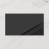 Schwarze Abstrakte Panels Visitenkarte (Rückseite)