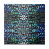 Schwarze Abstrakte Tile Fliese (Vorderseite)