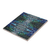 Schwarze Abstrakte Tile Fliese (Seite)