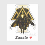 Schwarze Adam dreieckige Säule Grafik Aufkleber (Blatt)