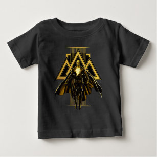 Schwarze Adam dreieckige Säule Grafik Baby T-shirt