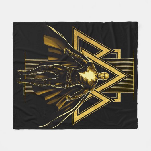 Schwarze Adam dreieckige Säule Grafik Fleecedecke (Vorderseite (Horizontal))