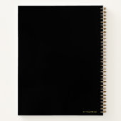 Schwarze Adam dreieckige Säule Grafik Notizblock (Rückseite)