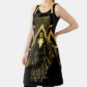 Schwarze Adam dreieckige Säule Grafik Schürze (InSitu)