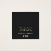 Schwarze Add-Logos mit Fine Juwelier-Grafikkarte (Rückseite)