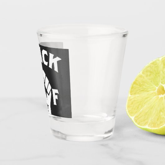 Schwarze AF-Faust Schnapsglas (Rechts)