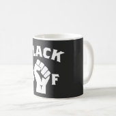 Schwarze AF Fauste Tasse (VorderseiteRechts)