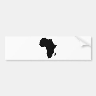 schwarze Afrika-Form Autoaufkleber