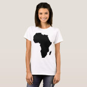 schwarze Afrika-Form T-Shirt (Vorne ganz)