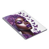 Schwarze Afrikanerin Melanin-Schwänze Notizblock (Rechte Seite)