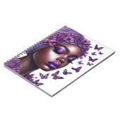 Schwarze Afrikanerin Melanin-Schwänze Notizblock (Linke Seite)