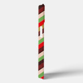 Schwarze afrikanische Farben schimmernde Streifen Case-Mate iPhone Hülle (Rückseite / Rechts)