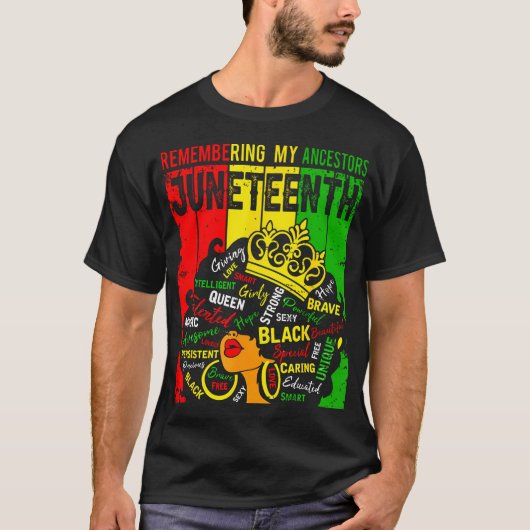 Schwarze Afrikanische Hair im Jungsteinzeitalter e T-Shirt (Vorderseite)