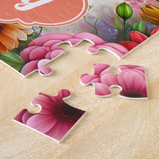 Schwarze Afro Amerikanerin mit Afro Puzzle (Seite)