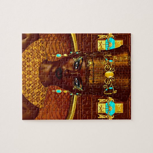Schwarze ägyptische Prinzessin in unserer modernen Puzzle (Horizontal)
