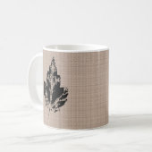 Schwarze Ahorn Briefmarke Tasse aussehen (Vorderseite Links)
