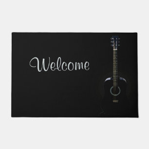 Schwarze Akustikgitarre-Fußmatte-Tür-Matte Fußmatte