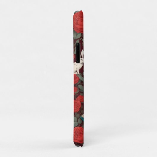 Schwarze Alice im Wunderland Case-Mate iPhone Hülle (Hinten/Rechts)