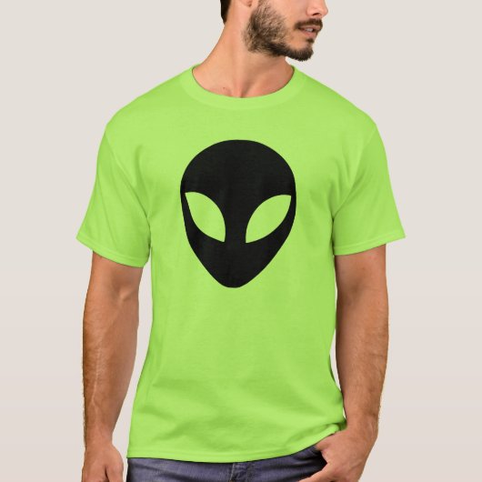 Schwarze Alien T-Shirt (Vorderseite)