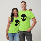 Schwarze Alien T-Shirt (Unisex)