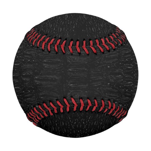 Schwarze Alligator-Skin - Neu Baseball (Vorderseite)