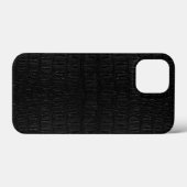 Schwarze Alligator-Skin - Neu Case-Mate iPhone Hülle (Rückseite (Horizontal))