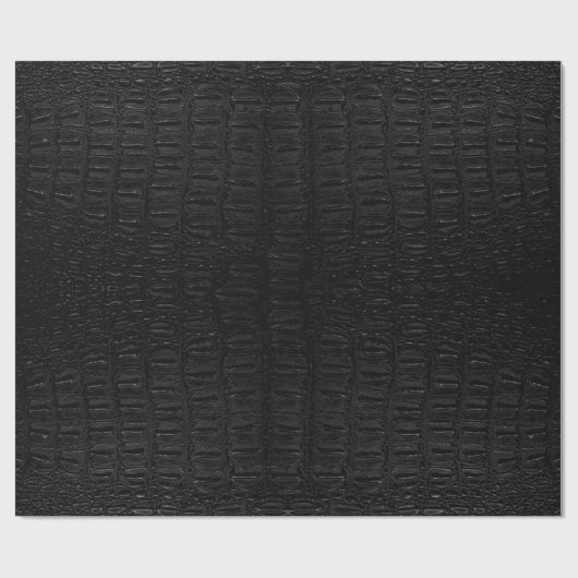Schwarze Alligator-Skin - Neu Geschenkpapier (Flach)