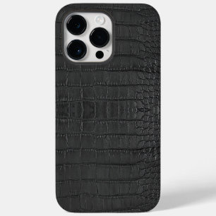 Schwarze Alligator Textur drucken Case-Mate iPhone 14 Pro Max Hülle