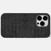 Schwarze Alligator Textur drucken Case-Mate iPhone Hülle (Rückseite (Horizontal))