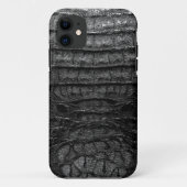 Schwarze Alligatorhaut Case-Mate iPhone Hülle (Rückseite)