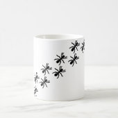 schwarze Ameisenspur Kaffeetasse (Mittel)