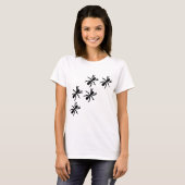 schwarze Ameisenspur T-Shirt (Vorne ganz)
