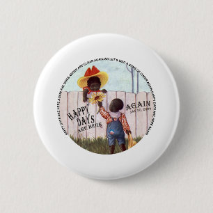 Schwarze Americanaglückliche Tage Obama sind hier Button