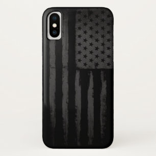 Schwarze amerikanische Flagge Case-Mate iPhone Hülle
