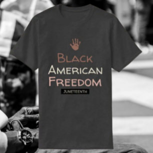 Schwarze amerikanische Freiheit Juneteenth T-Shirt